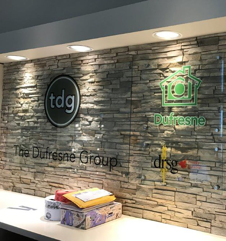 The Dufresne group display signs